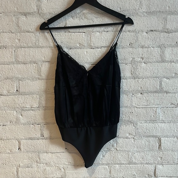 NWT Cami NYC The Iris Bodysuit in Black Silk - Picture 3 of 5